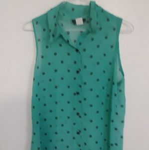 Objex sleeveless blouse